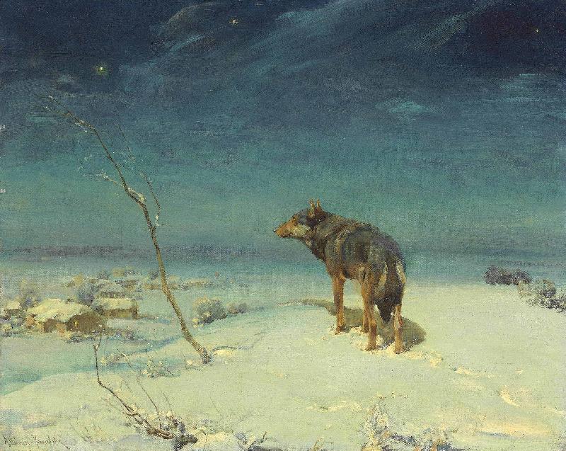 Alfred de Dreux The lone Wolf